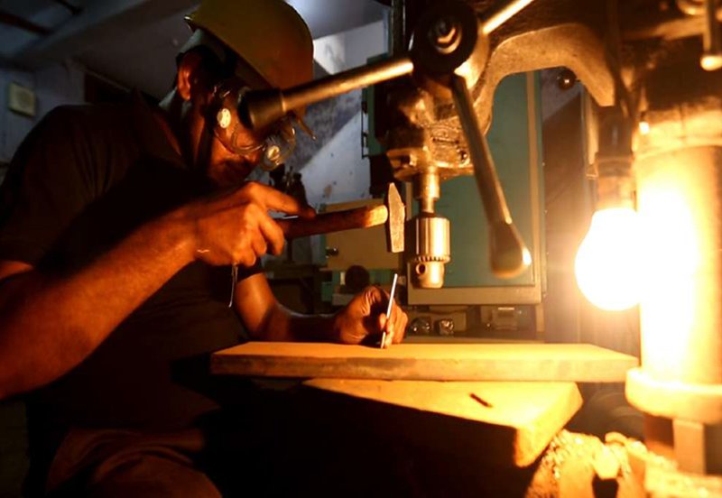 Precision drilling and finishing work at Agam Industries