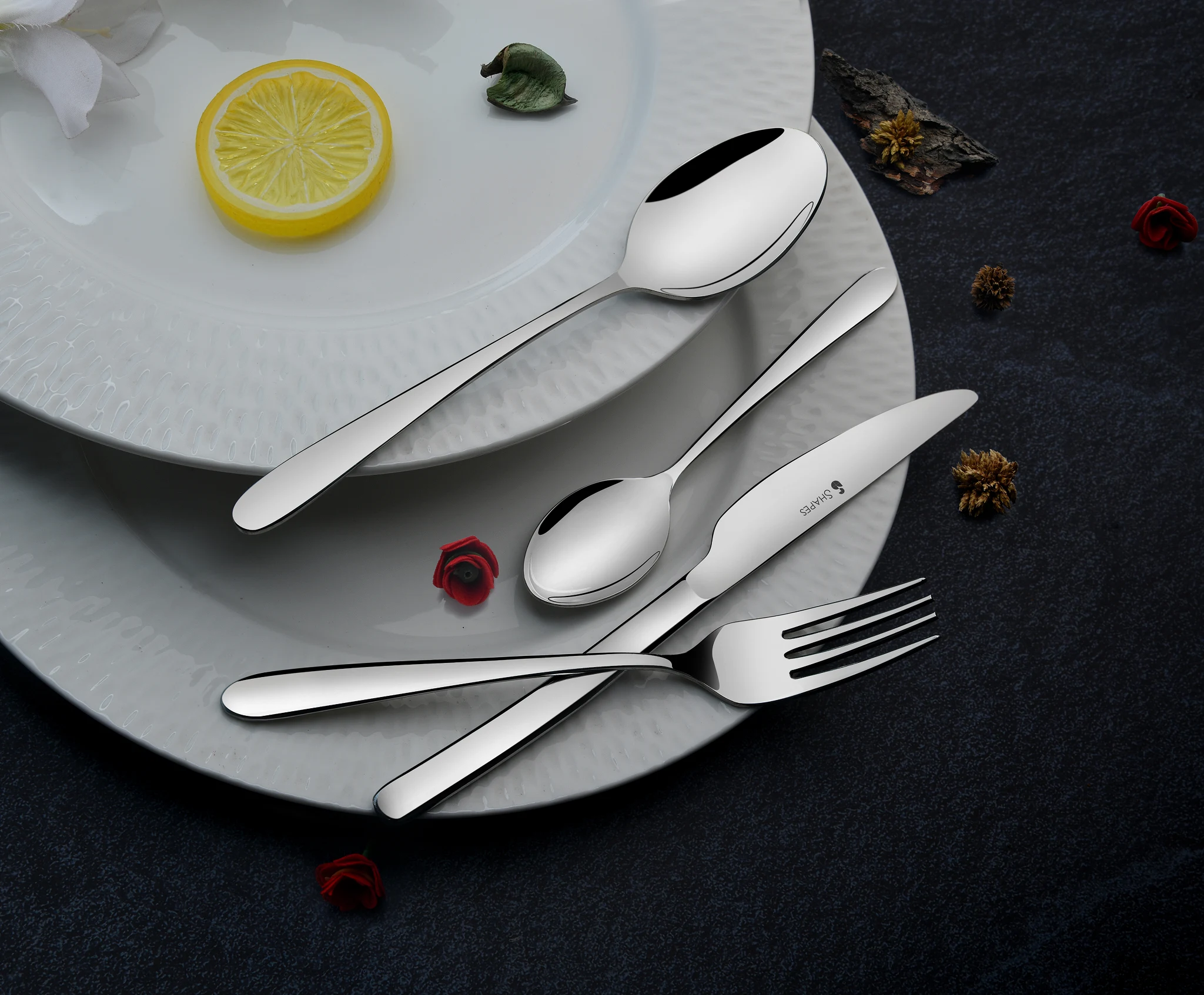 Agam Industries stainless steel cutlery set for restaurants